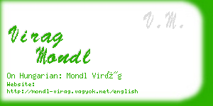 virag mondl business card